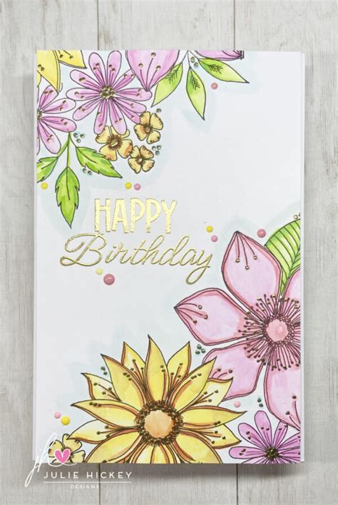 Julie S Hand Picked Blossoms Blooms A Stamp Set Art Of Craft