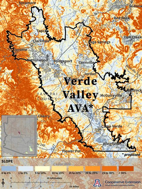 Verde Valley AVA (proposed) Topography Maps | climateGEM