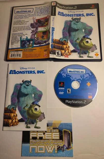 MONSTERS, INC. (SONY PlayStation 2, 2002) PS2 Complete With Manual $9. ...