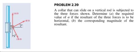 Solved PROBLEM 2 39 A Collar That Can Slide On A Vertical Chegg