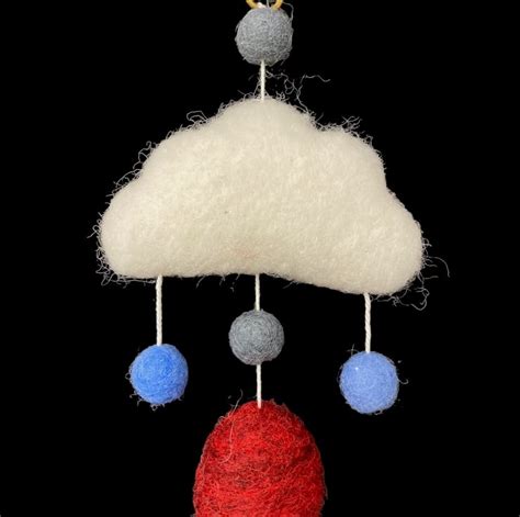 Nursery Wall Hanging Mobile Hot Air Balloon Folksy