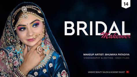 Gujarati Blue Traditional Makeup Tutorial Vanshiz Beauty Salon