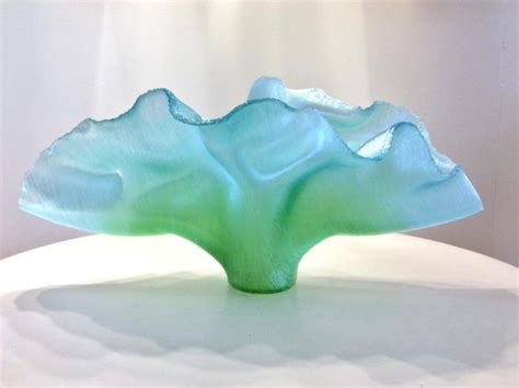 Contemporary Blue And Green Glass Sculpture By Toots Zynsky 2016 For Sale At 1stdibs