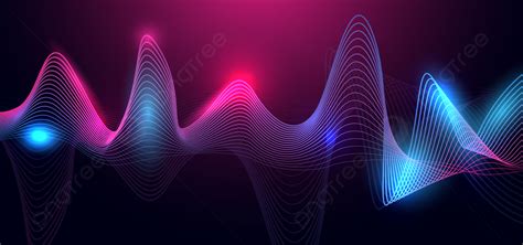 Background Abstract Sound Waves With Glowing Lines Abstract Line