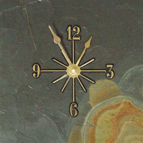 Black Gold Stone Mantel Clocks