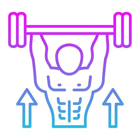 Premium Vector A Man Lifting A Barbell With The Words Weightlifter On It