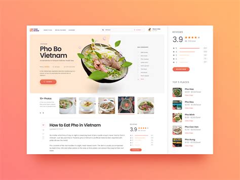 Food Review Blog Entry By Maru On Dribbble