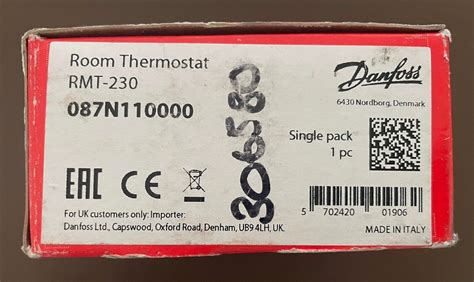 Danfoss Rmt230 Room Thermostat 087n1100 Rmt 230 For Sale Online Ebay