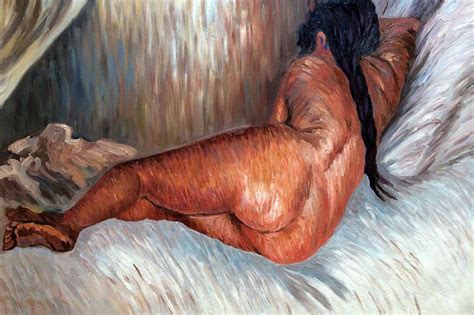 Nude Woman Reclining Seen From The Back Reproduction