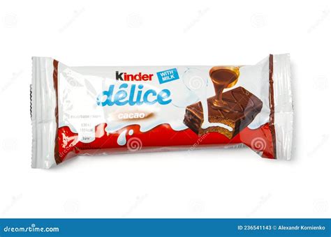 Kinder Chocolate Bar In The Package Editorial Stock Photo Image Of