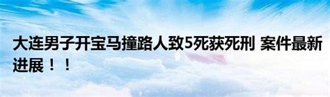 大连男子开宝马撞路人致5死获死刑 案件最新进展！！华夏文化传播网