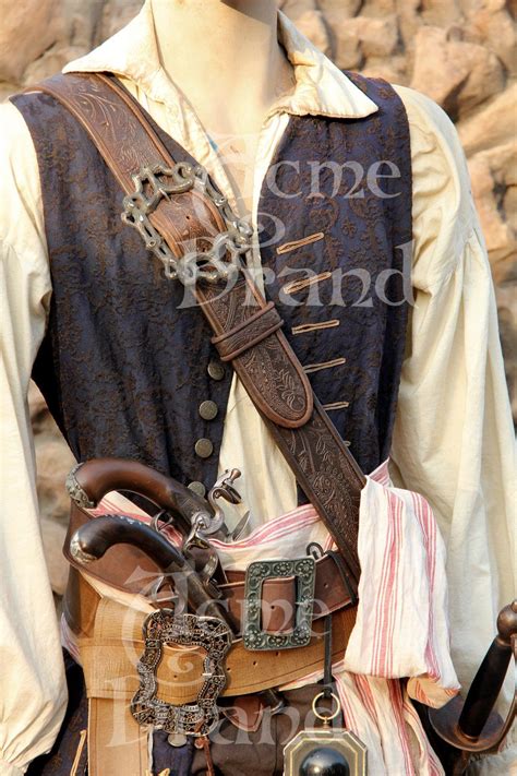 Jack Sparrow Screen Accurate Leather Pirate Baldric Scabbard Included