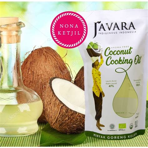 Jual JAVARA Coconut Cooking Oil Pouch 900 ML Javara Minyak Kelapa Non