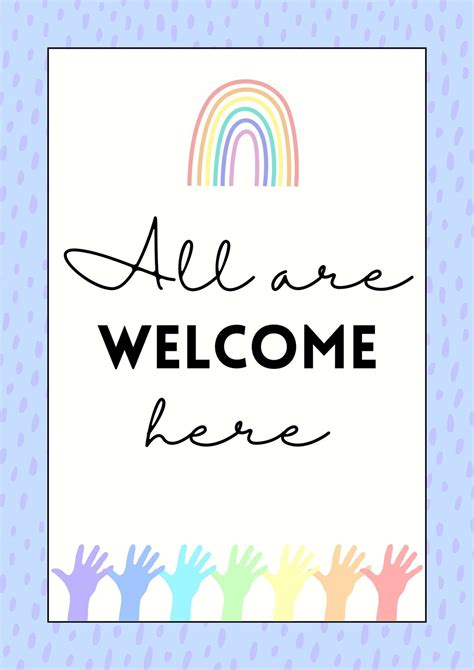 Free Printable Classroom Welcome Poster Templates Canva 57 Off