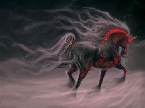 Wallpaper Fantasy Art Horse Darkness Screenshot Computer