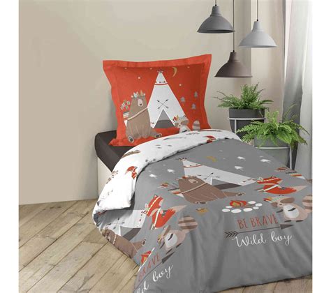 Parure De Lit Enfant Tipi X Cm Housse De Couette Parure De