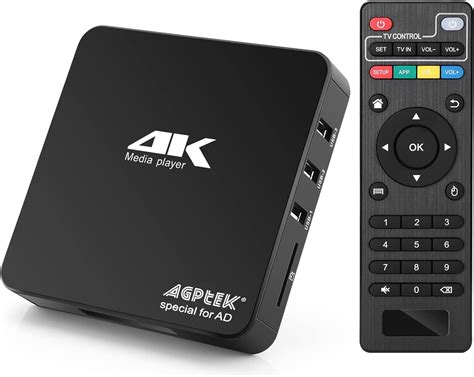 Agptek Lecteur Multim Dia Num Rique K Ultra Hd Sortie Hdmi Av Ppt