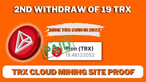 Trx Tron Cloud Mining Site 2nd Withdraw Proof Received In Faucetpay Of