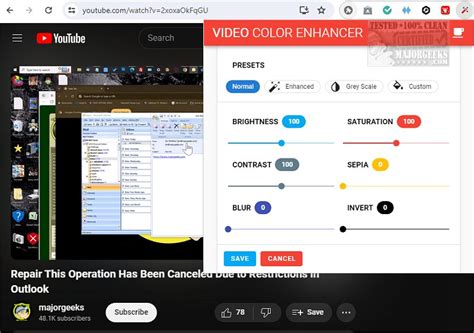 Download Video Color Enhancer For Chrome Majorgeeks