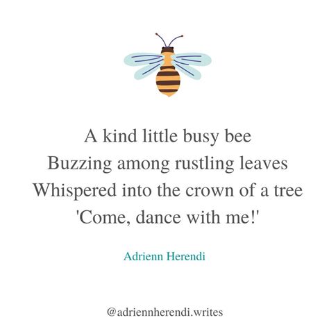 Bee Poem By Adrienn Heerend