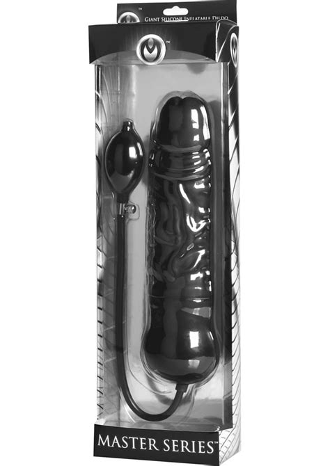 Master Series Leviathan Giant Inflatable Dildo With Internal Core Black