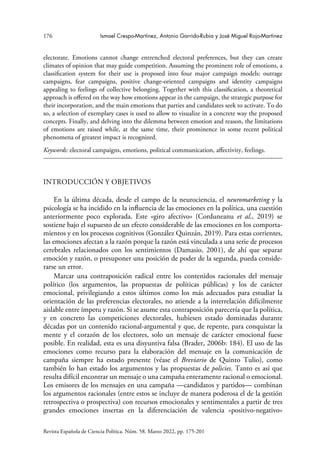 El Uso De Las Emociones En La Comunicaci N Pol Tico Electoral Pdf