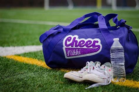 Personalized Purple Cheer Bag Small Purple Duffle Bag Shown Etsy