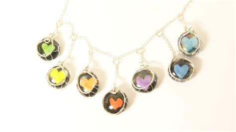 Handpainted Undertale Heart Necklace Undertale Hearts Hearts Charm