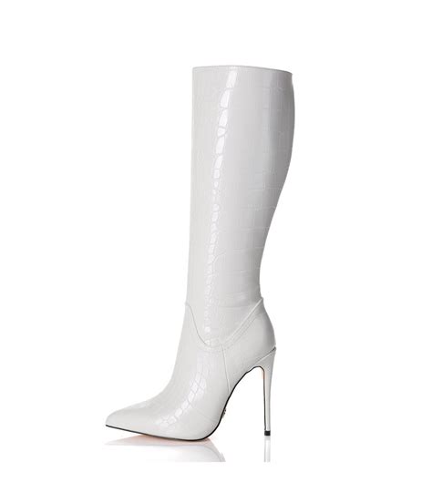 Giaro Stiefel MILA Weiss Krokodilmuster online günstig kaufen