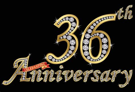 Happy Birthday 36 Years Anniversary Joy Royalty Free Vector | Images ...
