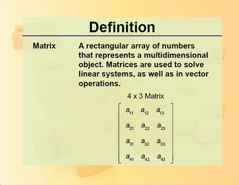 Definition--Matrix | Media4Math