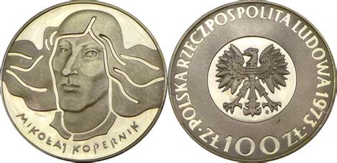 Polen 100 Zloty 1974 Nikolaus Kopernikus Polierte Platte PP MA Shops