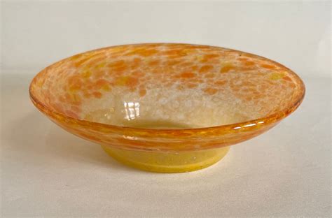 Vasart Scotland Glassworks Small Dish Trinket Bowl Jewelry Dish Etsy