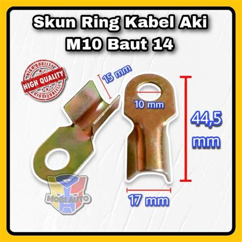 Jual Skun Terminal Ring Massa Klem Kabel Aki M10 Baut 14 Besar 12V