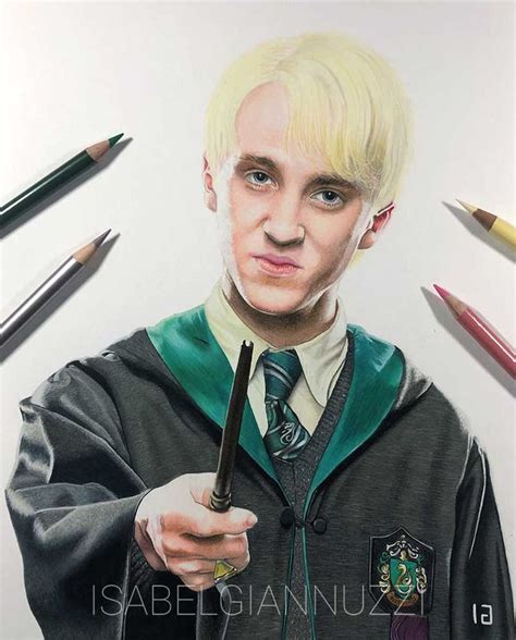 Drawing Draco Malfoy Tom Felton Harry Potter Drawings Harry Potter