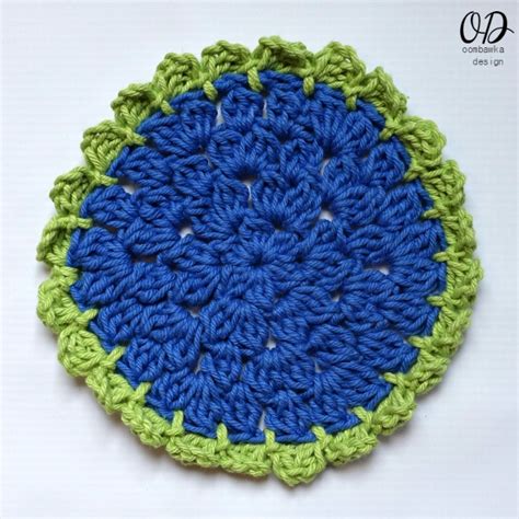 Easy Sunflower Scrubby Dishcloth Pattern • Oombawka Design Crochet