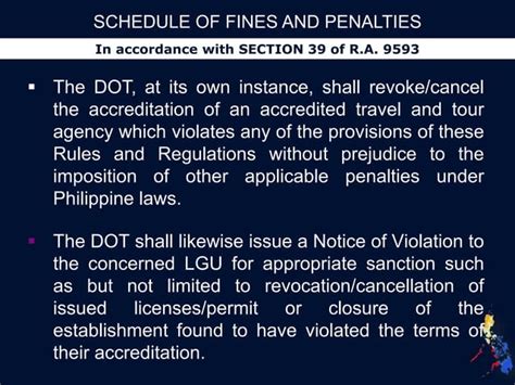 Revised Rules And Regulation Governing Accreditation Of Travel And Tour