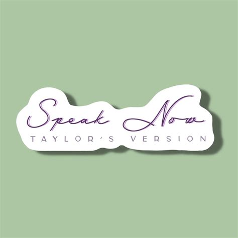 Speak Now TV Logo Vinyl Sticker Taylor Swift Sticker Sparks - Etsy