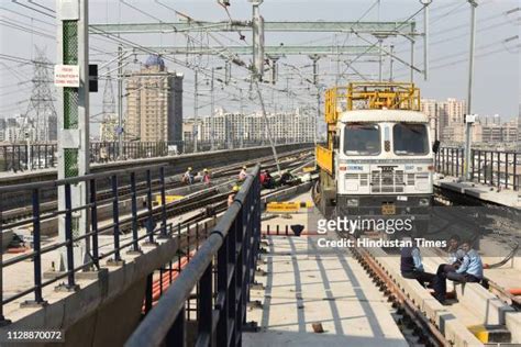 Noida Electronic City Metro Station Photos And Premium High Res