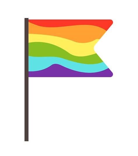 Concept Pride Lgbt Vlag Een Vectorcartoon Van Een Lgbt Trotsvlag In