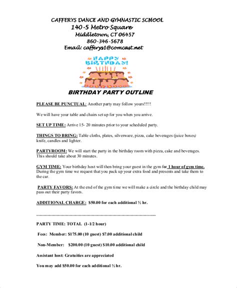 Free Program Outline Examples 8 Samples In Pdf Doc Examples
