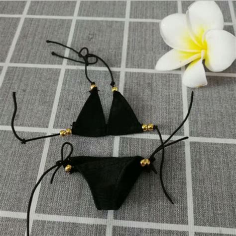 E Set Scale Black Bikini Model For Phicen Hottoys Female Body Doll Ebay