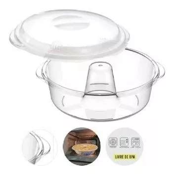 Forma De Pudim Bolo Para Microondas Pote Tampa Bpa Free MercadoLivre