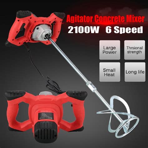 Buy 2100W Handheld Industrial Grade Mixer 6 Gear Adjustable Speed Paint