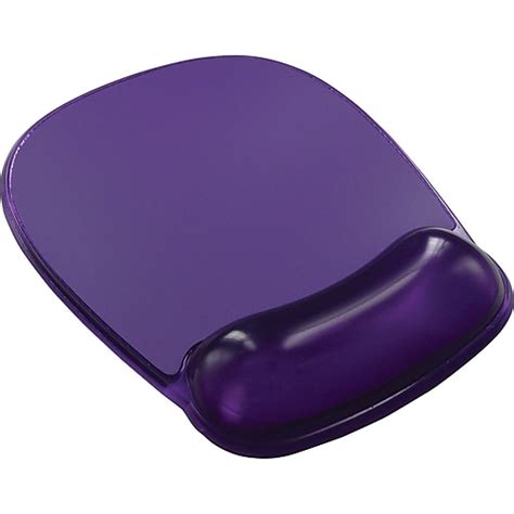 Staples® Mouse Pad With Wrist Rest Purple Crystal Staples