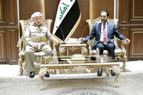 Leader Masoud Barzani Discusses Political Developments With Al Halbousi