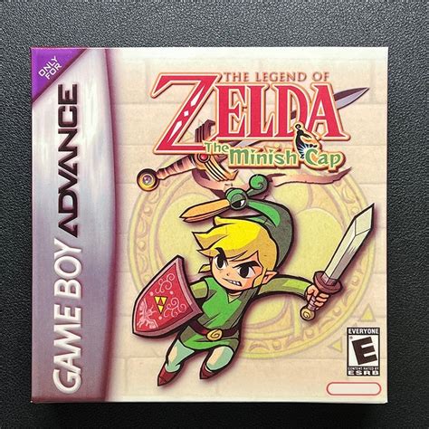 Gameboy Advance Game Legend Of Zelda Minish Cap GBA Game Cartridge In