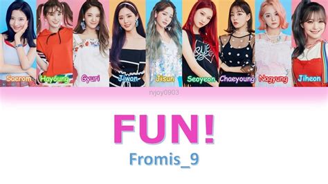 Fromis Fun Han Rom Eng Color Coded Lyrics Youtube