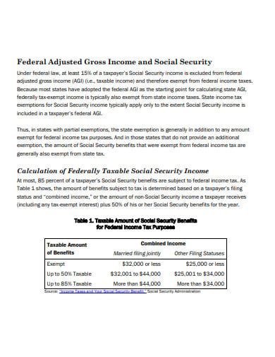 Gross Up Social Security Income Worksheet