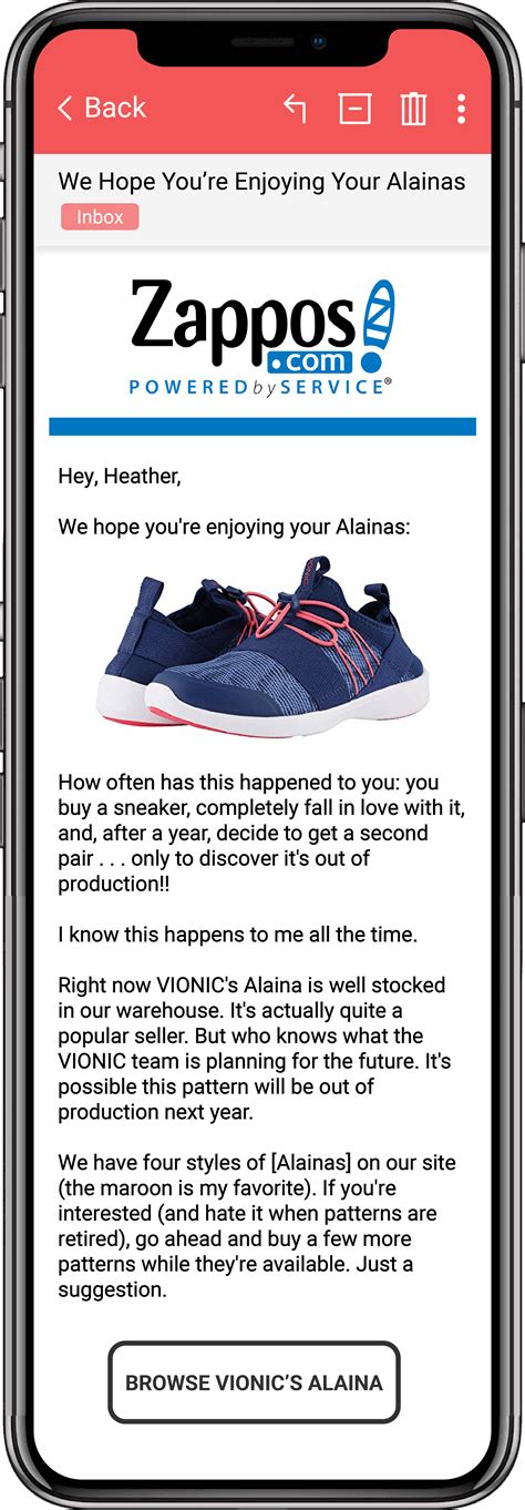 Million Dollar Email Idea for Zappos